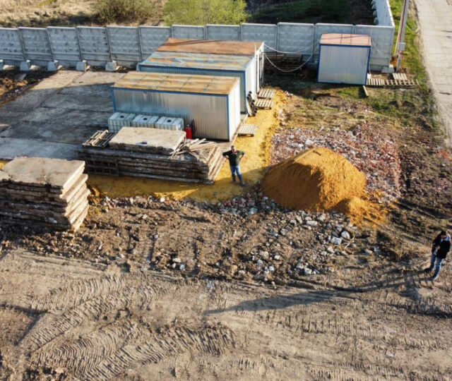 Работы по строительству завода для производства сэндвич - панелей.