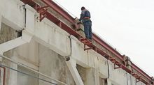 Усиление колонн цеха