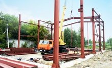 Начался монтаж ангара в Подольском ППЖТ